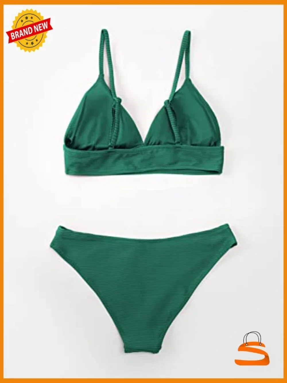 Sexy Triangle Bikini Set - Removable Pads - Adjustable Straps - Medium Stretch